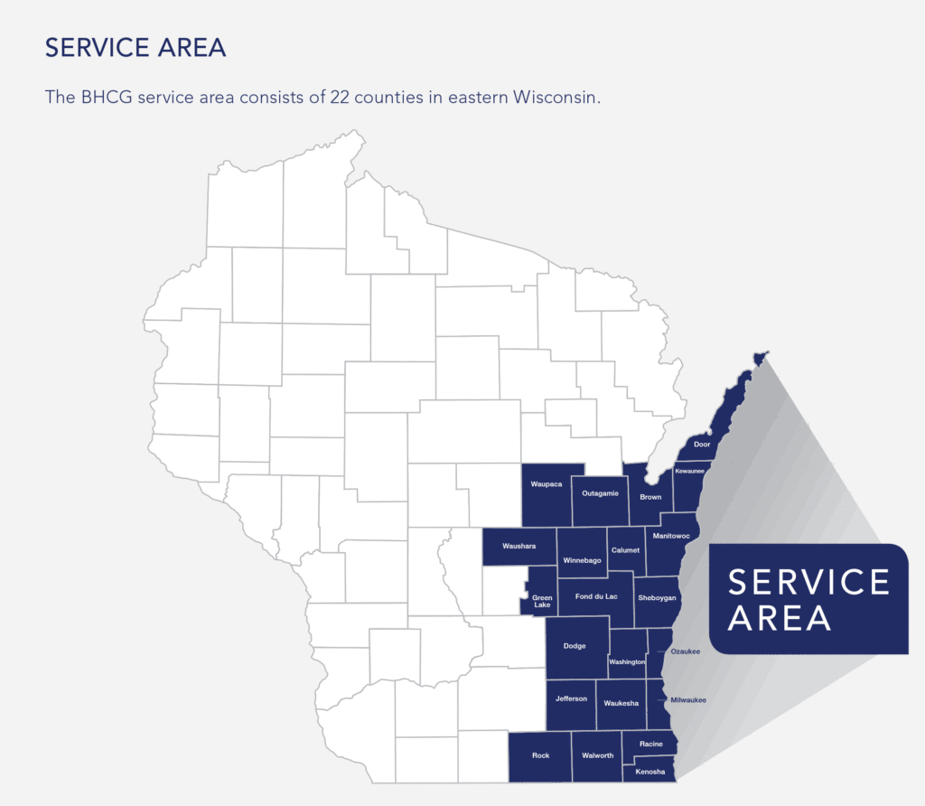 Comprehensive Service Area service-area | Business Health Care Group